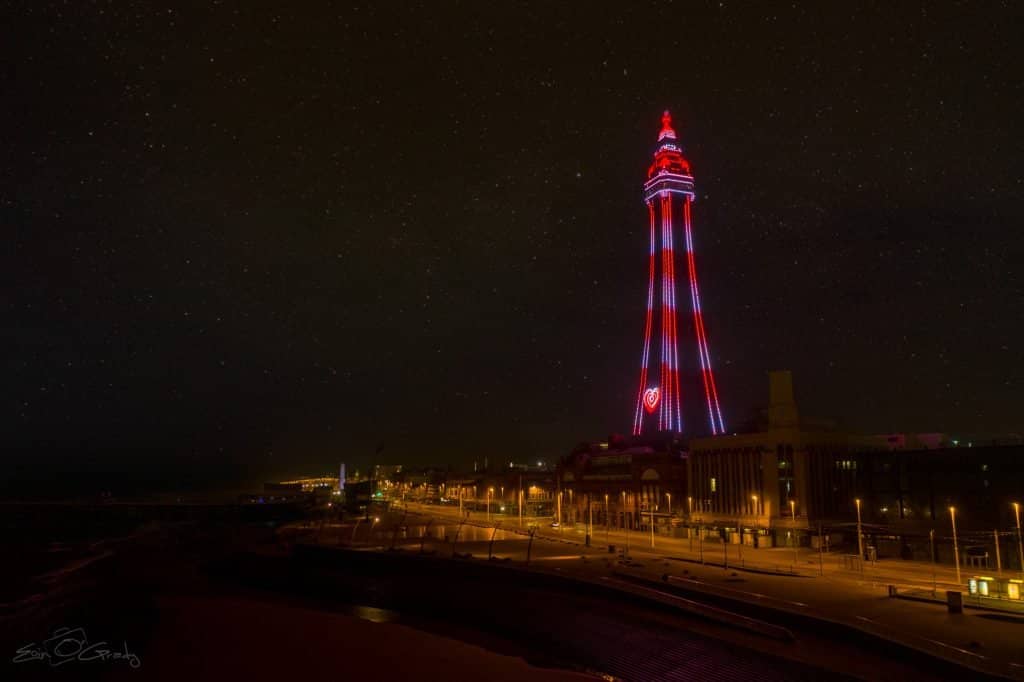 Blackpool Tower during COVID-19