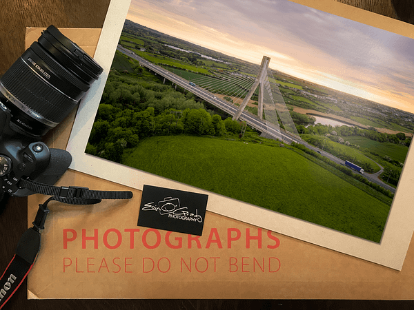 Aerial photo of Boyne Valley Bridge, Ireland